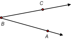 A basic concept of trigonometry is two rays meeting at a vertex to form an angle.