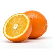 One and one half oranges.
