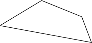 Trapezium is any Quadrilateral shape lacking parallel sides.